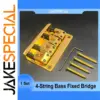 L Shape Saddle 4 String Bass Bridge Gold