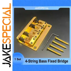L Shape Saddle 4 String Bass Bridge Gold