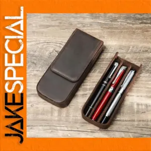 Genuine Leather Pen Cases Set of Three
