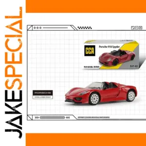 Porsche 918 Spyder Diecast Model in Red 1:64