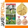 Elegant Soccer Medals with Tricolor Ribbons