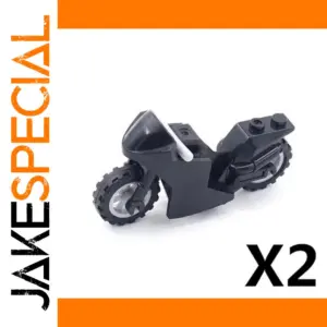 Racing Motorcycle Toy - 2 Pack for Minifigures