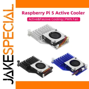 Raspberry Pi 5 PWM Cooling Fan Aluminum Heatsink