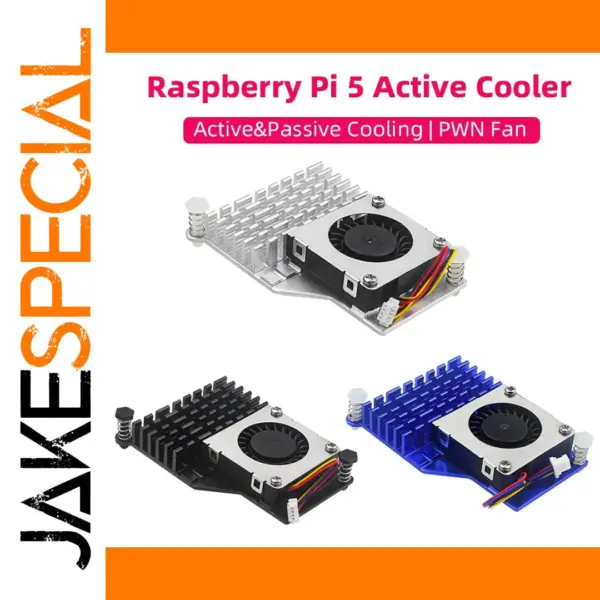 Raspberry Pi 5 PWM Cooling Fan Aluminum Heatsink