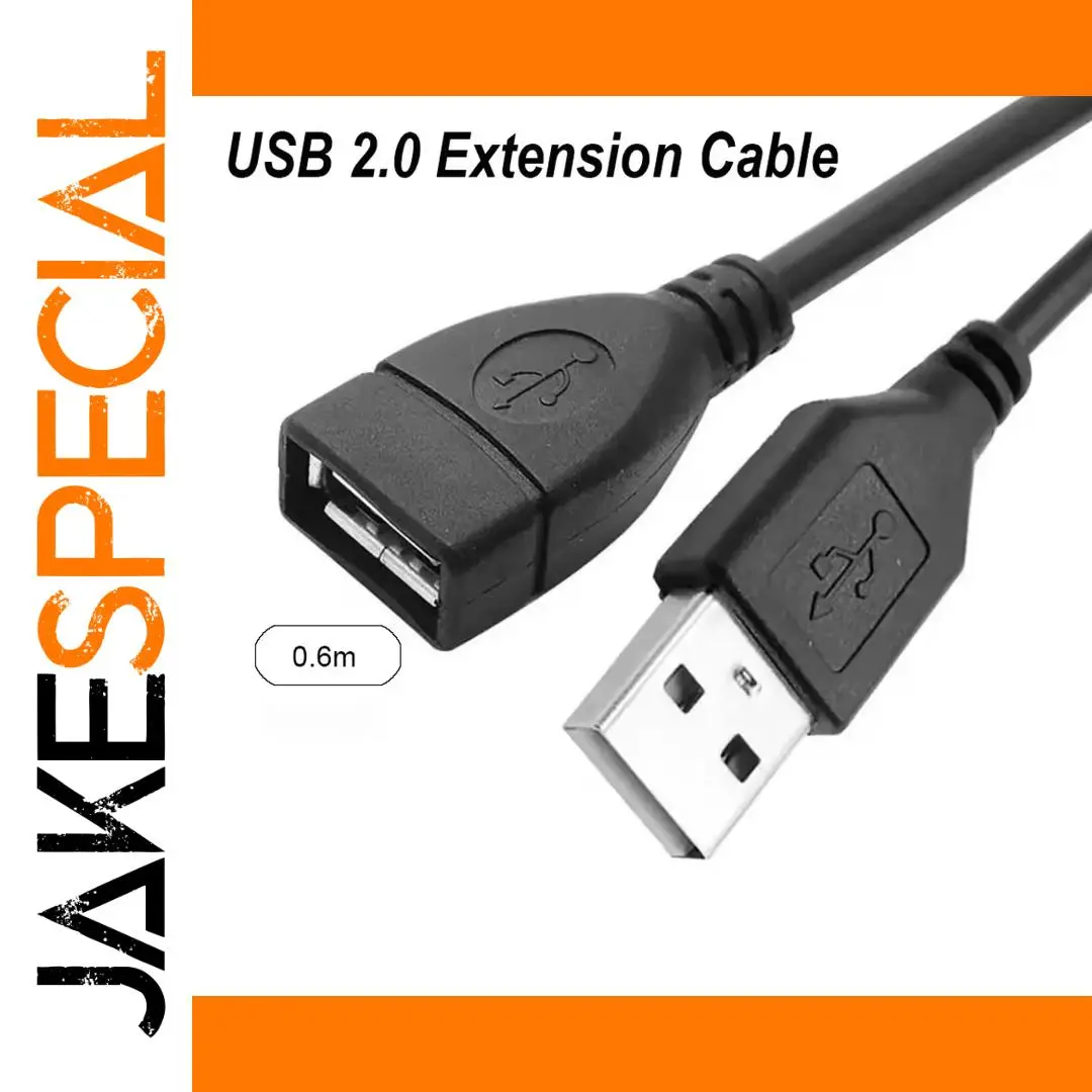 USB 2.0 0.6m Extension Cable Male to Female 1 USB 2.0 0.6m Extension Cable Male to Female