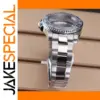 40mm Stainless Steel Watch Case Set Sapphire Glass