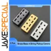 Brass 4-String Humbucker Pickup Covers Set