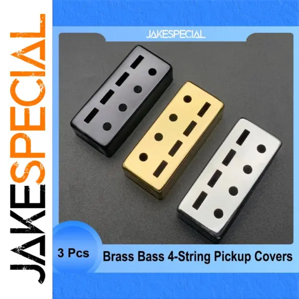 Brass 4-String Humbucker Pickup Covers Set