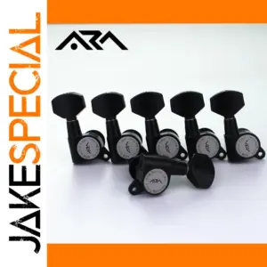 ARM Electric Guitar Tuners 1:16 Gear Ratio Black