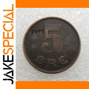 Denmark 5 Øre 1923 Replica Coin