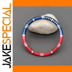 39mm Flat Blue and Red Bezel Insert for SKX 6105 6309