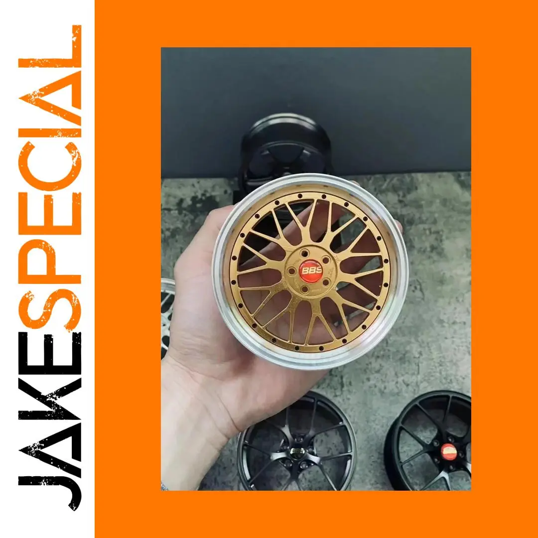 Gold BBS Aluminum Alloy Wheel Model 100mm 1 Gold BBS Aluminum Alloy Wheel Model 100mm