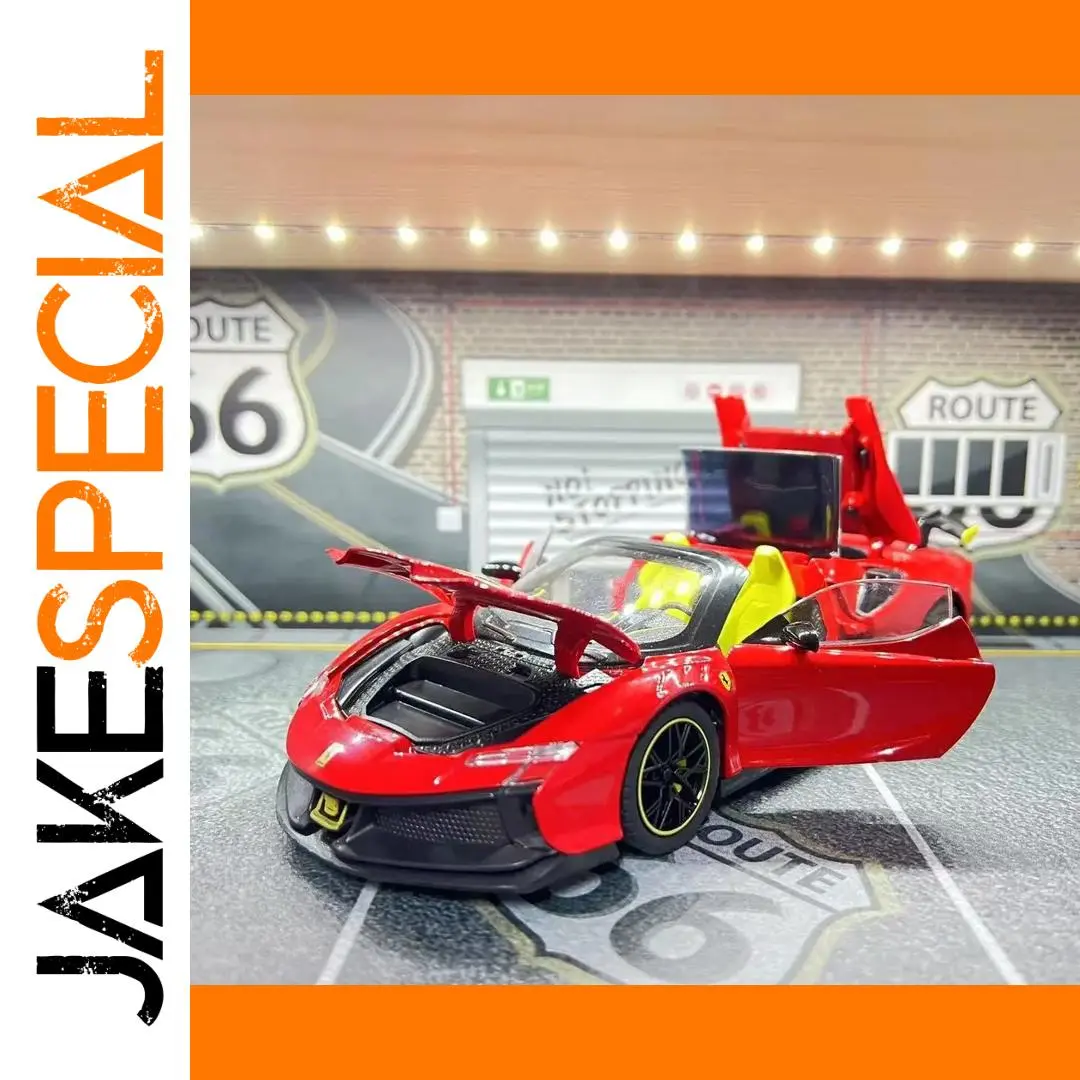 1:24 Scale Red SF90 XX Stradale Alloy Model 1 1:24 Scale Red SF90 XX Stradale Alloy Model