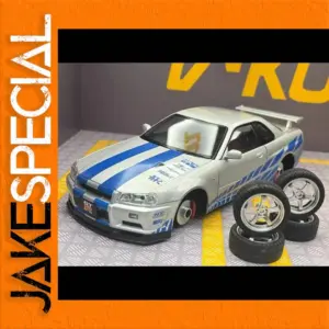 1:18 Nissan Skyline GTR-R34 Alloy Model Car