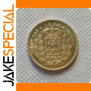1850-1853 Netherlands 20 Gulden Replica Coins