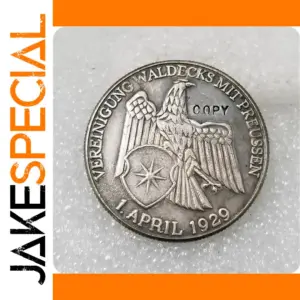 1929 Replica Waldeck Eagle Commemorative Coin