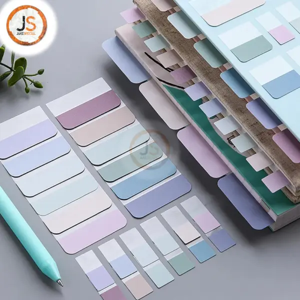 Self-Adhesive Sticky Notes Set in Pastel Colors - Image 2