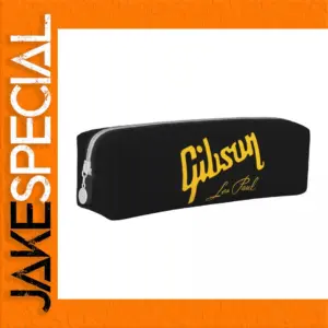 Gibson Black Leather Pencil Case