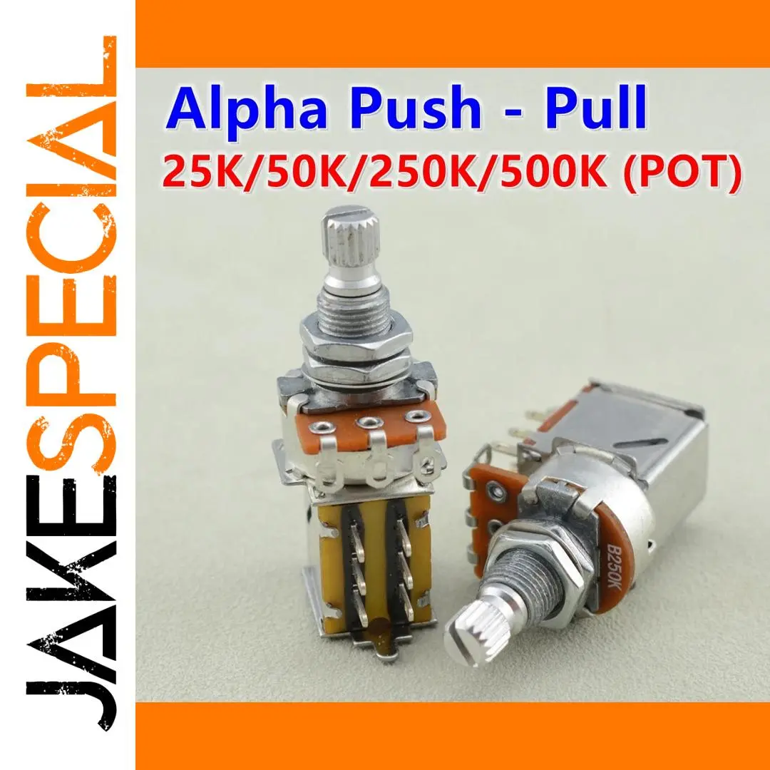 Alpha Push Pull Potentiometer 25K/50K/250K/500K 1 Alpha Push Pull Potentiometer 25K/50K/250K/500K