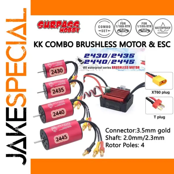 SURPASS HOBBY KK Brushless Motor ESC Combo Set