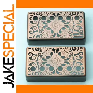 Bronze Hollowed-Out Guitar Pickup Cover Set