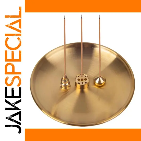 Brass 5 in 1 Incense Burner Set