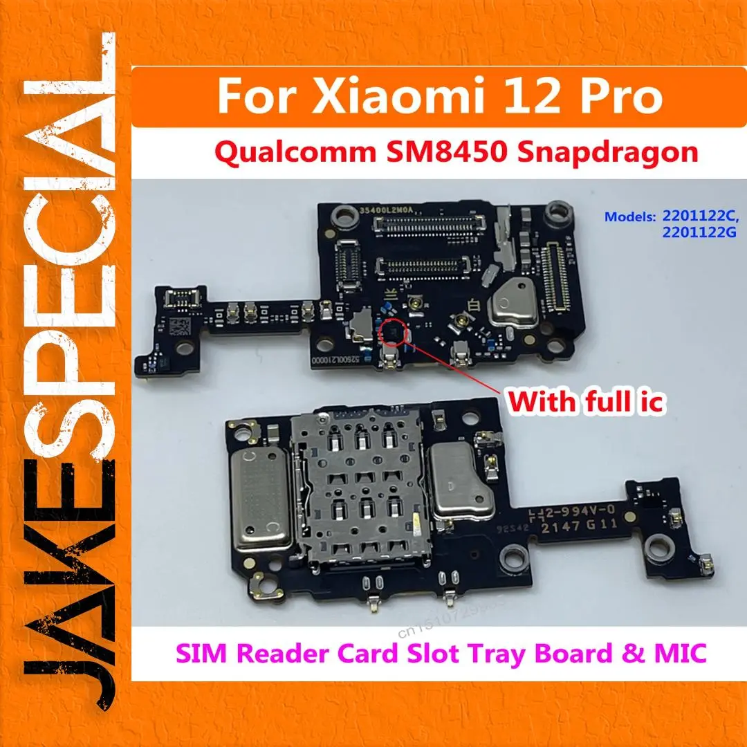 Xiaomi 12 Pro SIM Card Slot Tray Replacement 1 Xiaomi 12 Pro SIM Card Slot Tray Replacement