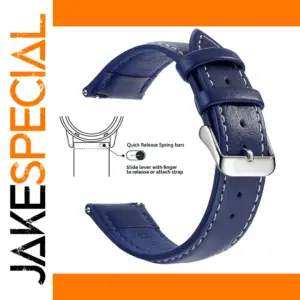 Genuine Leather Watch Band for Samsung/Garmin