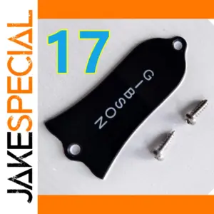 Black Truss Rod Cover for LP and SG Guitars