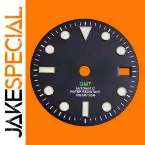 28.5mm Black GMT Watch Dial for NH34 NH35