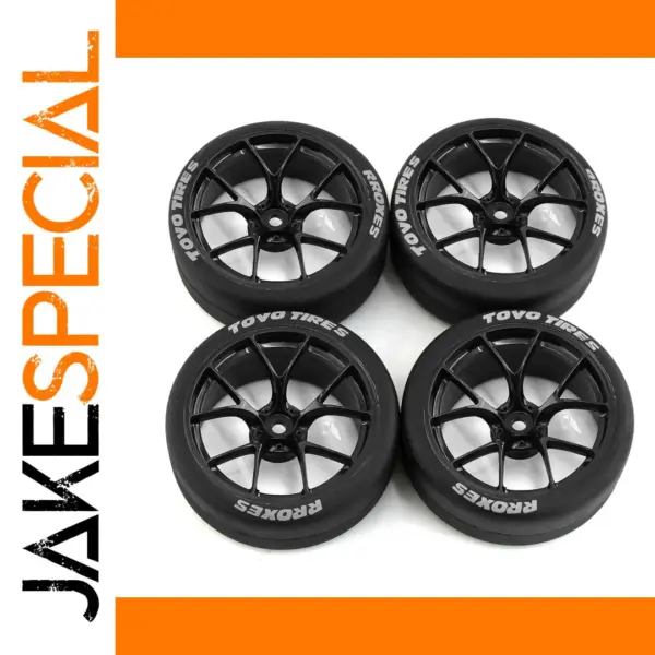 4pcs Drift Car Tires and Wheels for 1/10 RC