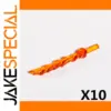 Bright Orange Laser Swords Set of 10