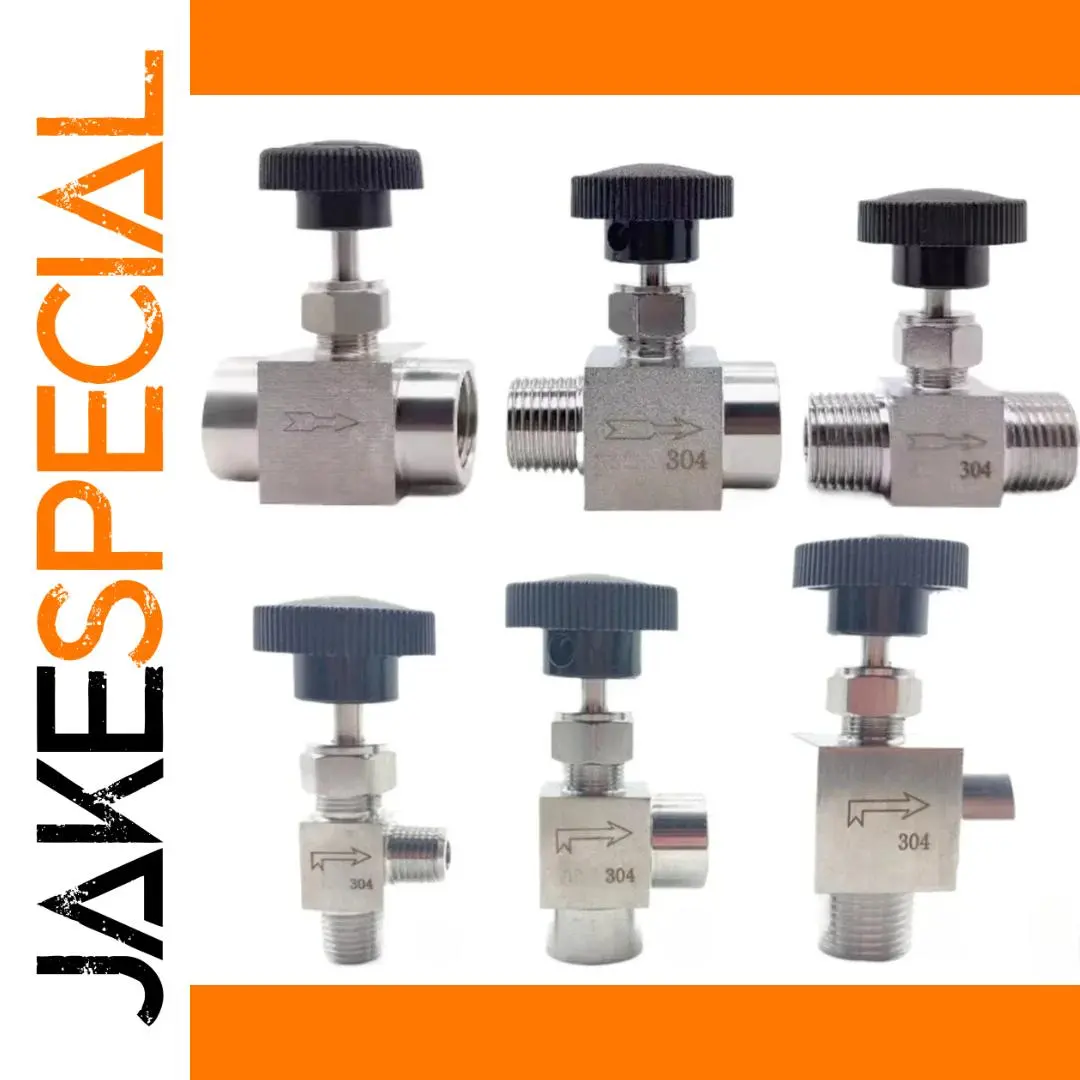 1/8" to 1/2" Stainless Steel Needle Valve 1 1/8" to 1/2" Stainless Steel Needle Valve