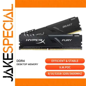 HyperX FURY DDR4 RAM 8GB 16GB 32GB 3600MHz