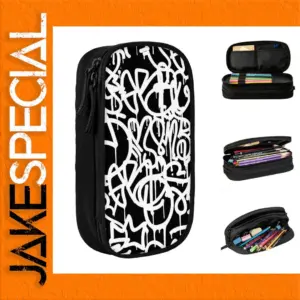 Black and White Graffiti Pencil Case