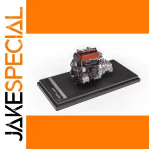 1:64 Scale Red and Silver Engine Model