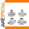 304 Stainless Steel Tee Pipe Fitting Connectors