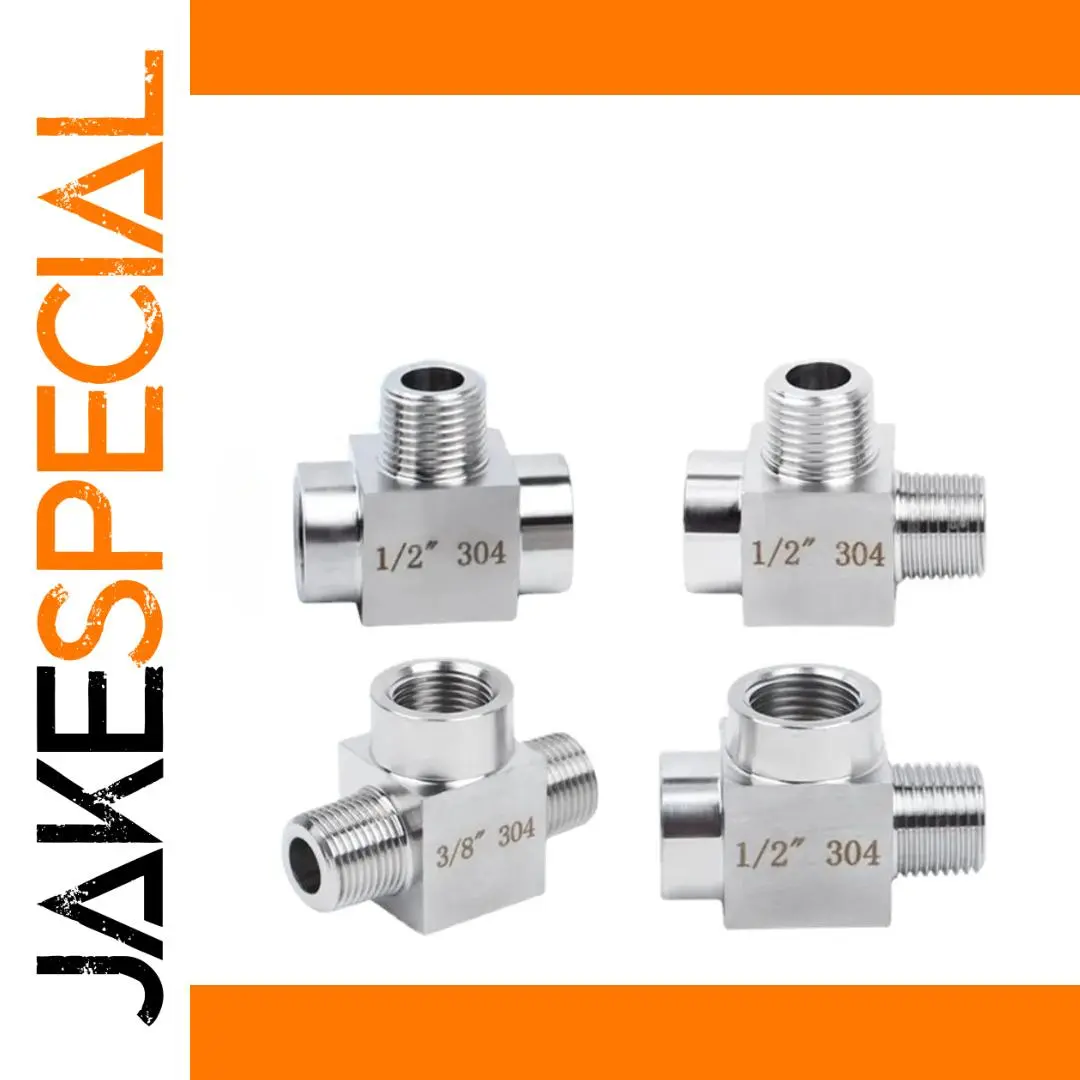 304 Stainless Steel Tee Pipe Fitting Connectors 1 304 Stainless Steel Tee Pipe Fitting Connectors