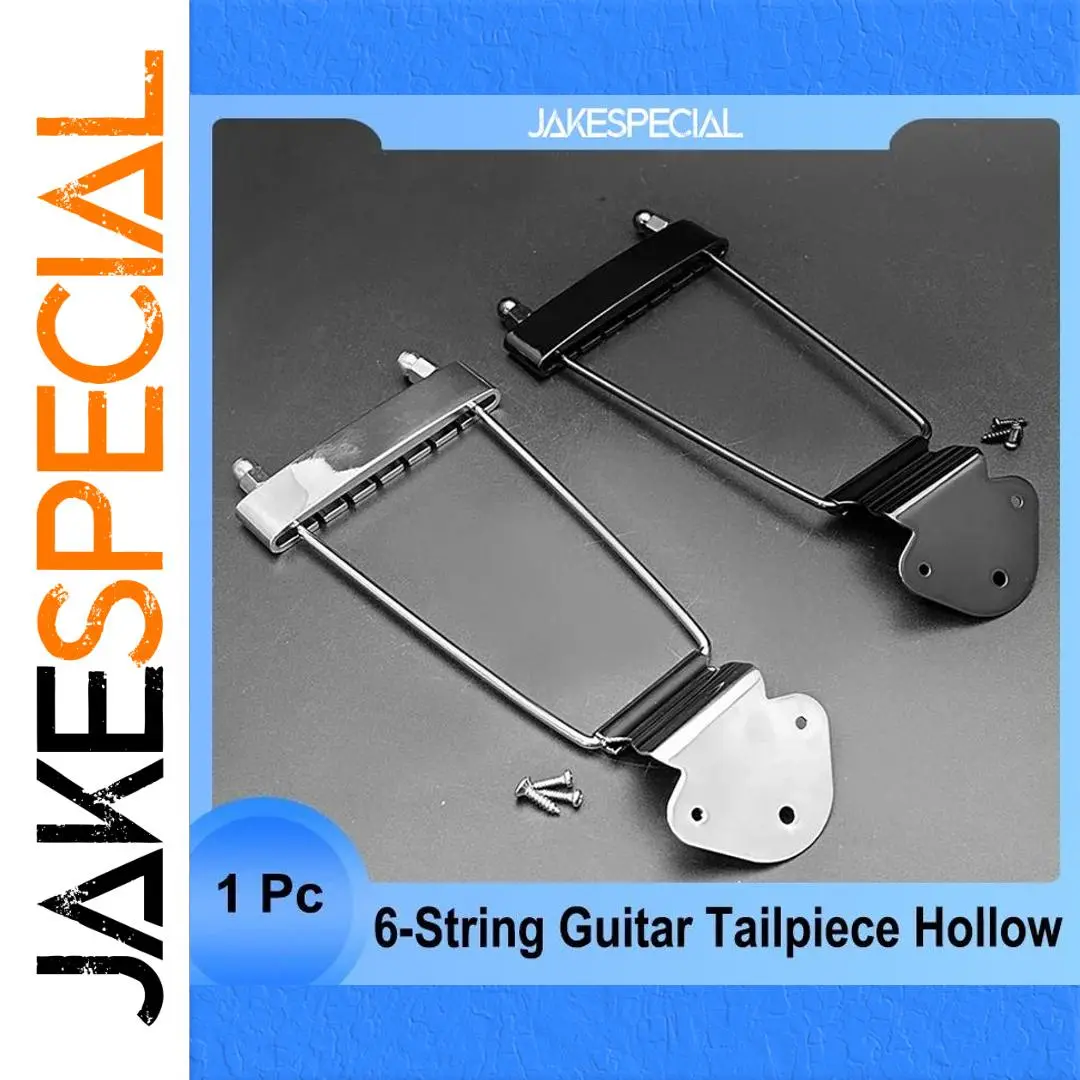 6-String Jazz Archtop Guitar Tailpiece in Metal 1 6-String Jazz Archtop Guitar Tailpiece in Metal