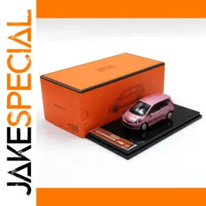 GCD 1:64 Honda Fit GD Pink Diecast Model Car