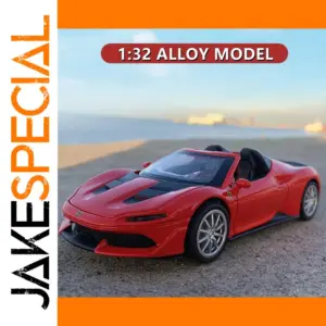 1:32 Red Alloy Sports Car Model Diecast