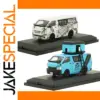 1:43 Scale Diecast Hiace Van Bus Model Set