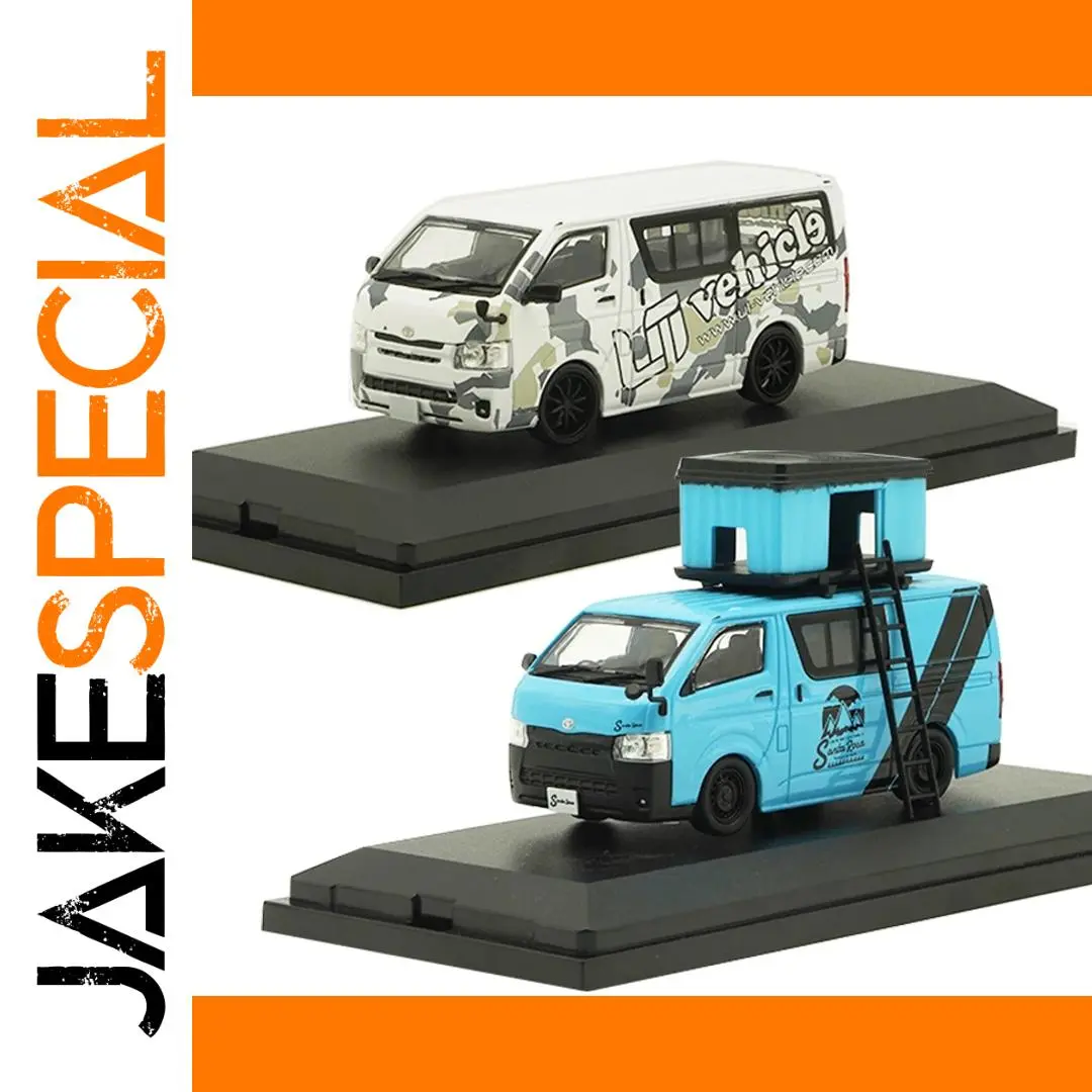 1:43 Scale Diecast Hiace Van Bus Model Set 1 1:43 Scale Diecast Hiace Van Bus Model Set