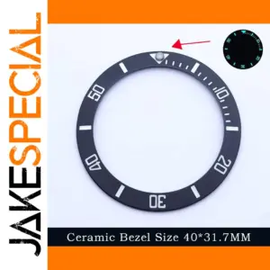 40mm Blue-Green Luminous Ceramic Watch Bezel