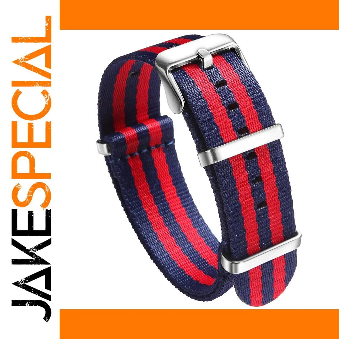 Navy Blue Nylon Watch Band 20mm 22mm 1 Navy Blue Nylon Watch Band 20mm 22mm