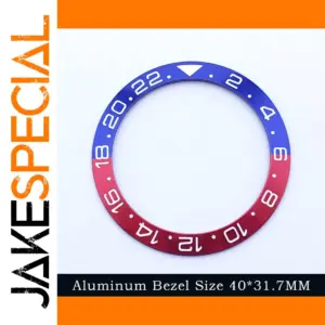 GMT Diver's Watch Bezel 40mm Blue Red
