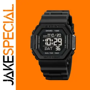 Skmei 1988 Black Digital Sport Wristwatch
