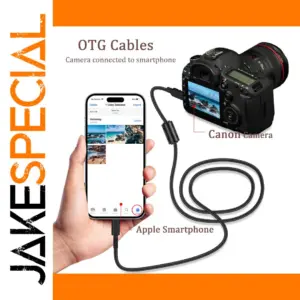 Canon Mini 5 Pin to Lightning OTG Cable
