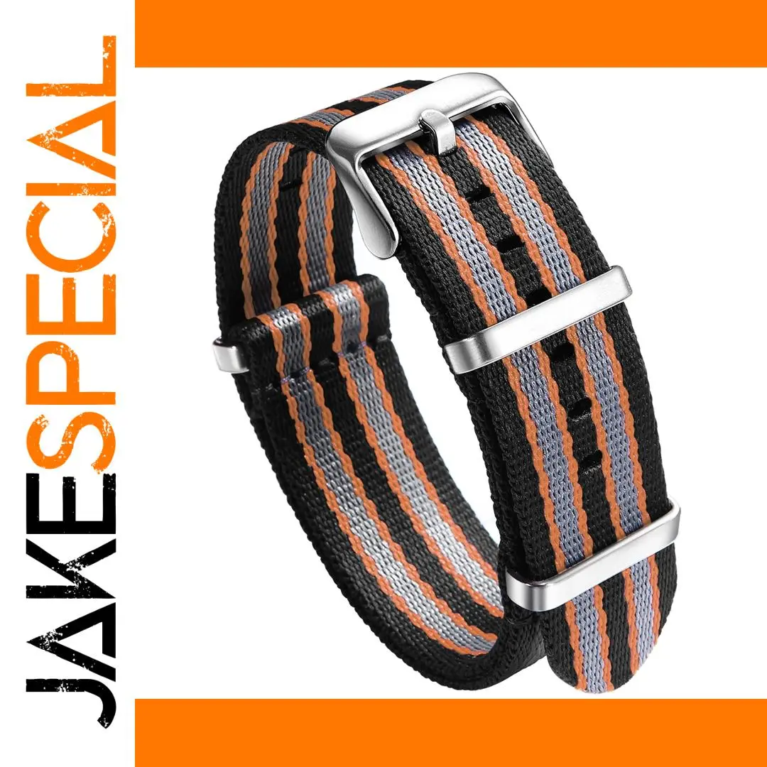 Military Style Nylon Watch Band 20mm 22mm 1 Military Style Nylon Watch Band 20mm 22mm