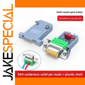 DB9 RS232 Male Connector with Breakout Terminals